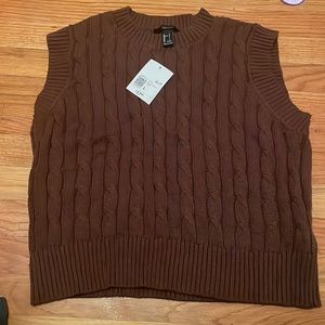 Brown Sweater Tank
